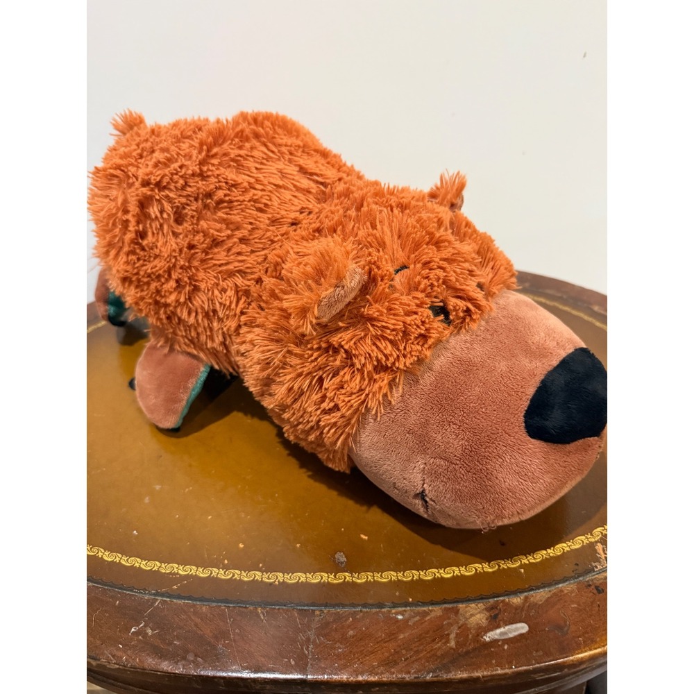 Flipazoo Plush Toy Kids Small Orange Green Excellent Reversible Bear Alligator